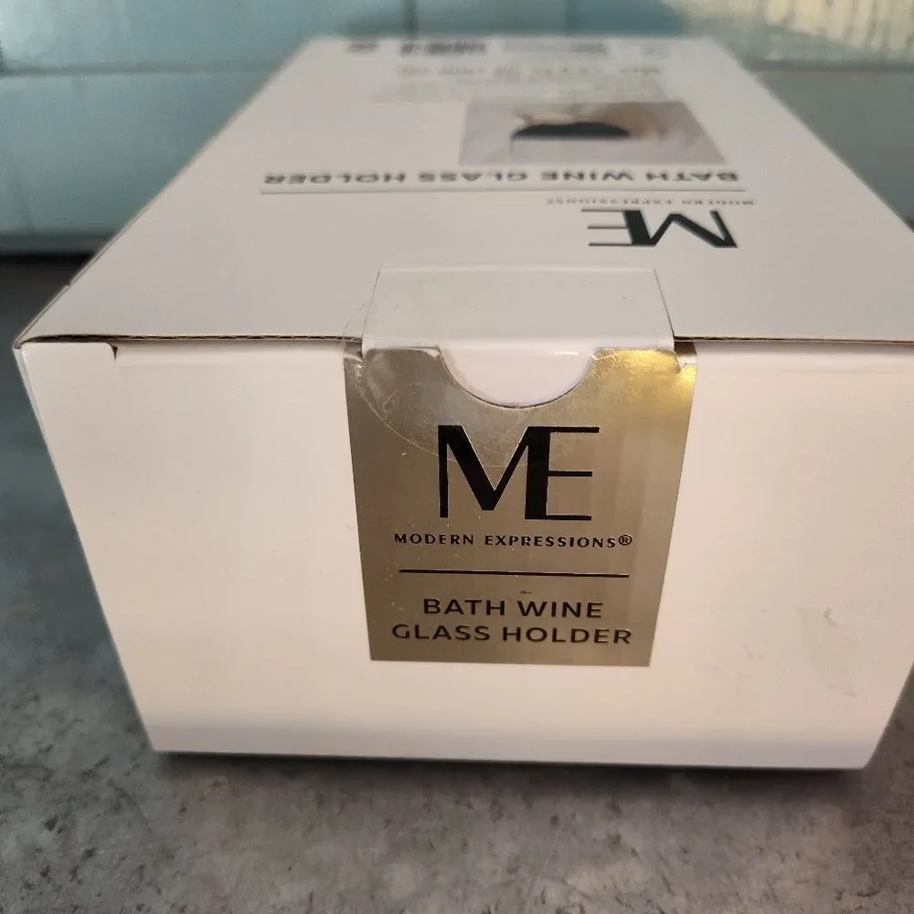 Modern Expressions Bath Wine Glass Holder